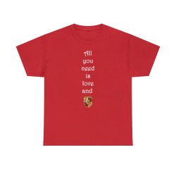 T-shirt rouge All you need... Logo