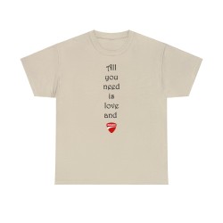 T-shirt sable All you need... Logo
