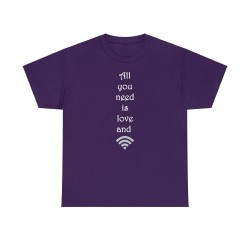 T-shirt violet all you need  image