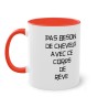 Pas besoin de cheveux avec ce corps de rêve - mug humour -