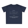T-shirt bleu foncé papa va m'apprendre tout ce qu'il sait ...