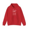 Hoodie rouge smile and the world smiles with you