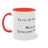 Mug rouge Ca va, je vais bien ...