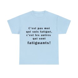 t-shirt bleu ciel c'est pas moi qui suis...