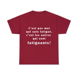 t-shirt rouge cardinal c'est pas moi qui suis...