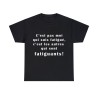 t-shirt noir c'est pas moi qui suis...