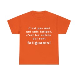 t-shirt orange c'est pas moi qui suis...