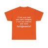 t-shirt orange c'est pas moi qui suis...