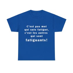 t-shirt bleu royal c'est pas moi qui suis...