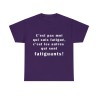 t-shirt violet c'est pas moi qui suis...