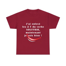 T-shirt cardinal j'ai enlevé les 2 F...