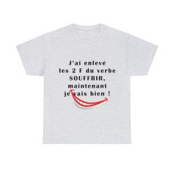 T-shirt cendre j'ai enlevé les 2 F...