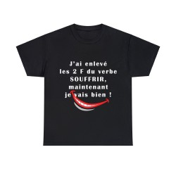 T-shirt noir j'ai enlevé les 2 F...