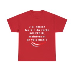 T-shirt rouge j'ai enlevé les 2 F...