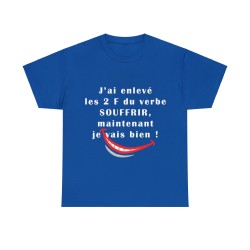 T-shirt royal j'ai enlevé les 2 F...