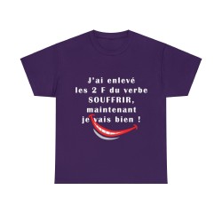 T-shirt violet j'ai enlevé les 2 F...