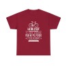 t-shirt rouge cardinal la vie c'est comme une bicyclette...