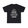 t-shirt noir la vie c'est comme une bicyclette...