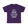 t-shirt violet la vie c'est comme une bicyclette...