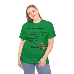 Femme avec T-shirt vert irlandais Avez-vous remarqué ?