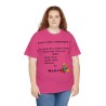 Femme avec T-shirt fuchsia Avez-vous remarqué ?