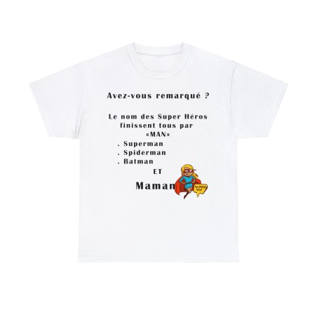T-shirt blanc Avez-vous remarqué ?