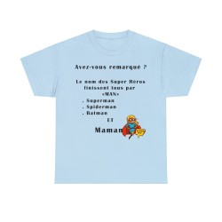 T-shirt bleu ciel Avez-vous remarqué ?