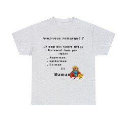 T-shirt cendre Avez-vous remarqué ?