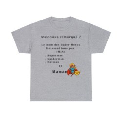 T-shirt gris Avez-vous remarqué ?