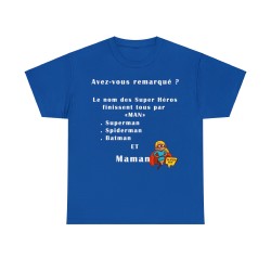 T-shirt bleu royal Avez-vous remarqué ?