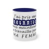 Mug bleu foncé j'ai pris ma retraite