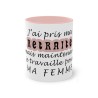 Mug rose j'ai pris ma retraite
