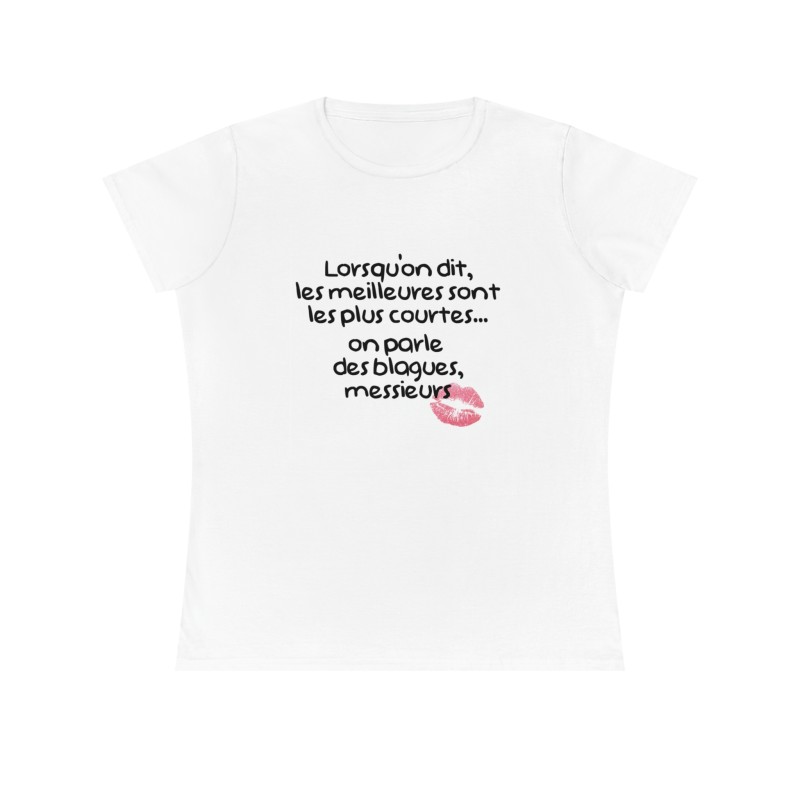 T-shirt blanc lorsqu'on dit le meilleures