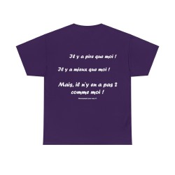 T-shirt violet il y a pire que moi