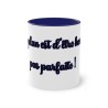 Mug bleu foncé mon plan est