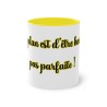 Mug jaune mon plan est