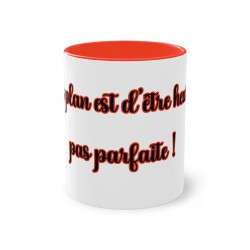 Mug rouge mon plan est