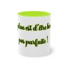 Mug vert clair mon plan est