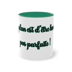 Mug vert foncé mon plan est