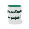 Mug vert foncé mon plan est