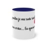 Mug bleu foncé ce matin je me suis réveillé