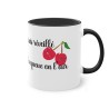 Mug noir ce matin je me suis réveillé