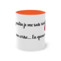 Mug orange ce matin je me suis réveillé