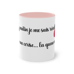 Mug rose ce matin je me suis réveillé