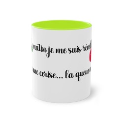 Mug vert clair ce matin je me suis réveillé