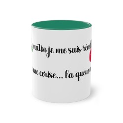 Mug vert foncé ce matin je me suis réveillé