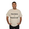 Homme avec t-shirt sable Oui chérie