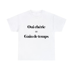 T-shirt Blanc Oui chérie