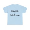T-shirt bleu ciel Oui chérie