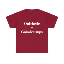 T-shirt cardinal Oui chérie